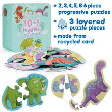 Puzzle Boppi skladačka 10 v 1 – Dinosaury