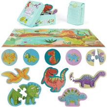 Puzzle Boppi skladačka 10 v 1 – Dinosaury