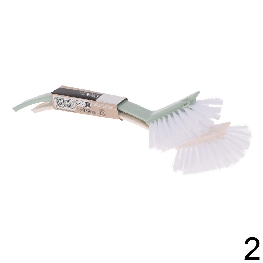 Sada štětců na mytí nádobí ve dvou barvách.