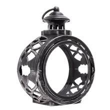 LAMPÁŠ OKRÚHLY PRÁZDNY S DVIERKAMI STRIEB.3/24/YZE  22x17x10cm - Hřbitovní svíčka bez náplně | FLORASYSTEM