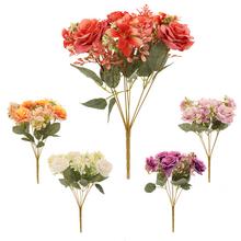 KYTICA RUŽA, DROB.KVETY, ZELEŇ MIX/5F 35CM - Růže kytice | FLORASYSTEM