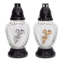 ZW-277 KAH.SKLO MALÝ S RUŽOU 55GR 11xV24cm - FLORASYSTEM