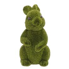 ZAJAC SEDIACI ZELENÝ MACH, POLYST. 20*18*32CM - Zajíčci | FLORASYSTEM