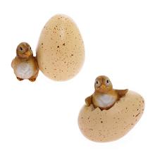 KURIATKO S VAJÍČKOM MIX/2 POLY 6,5*4,5*6,5CM - Kuřátka | FLORASYSTEM