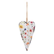 ZÁVES SRDCE KOV VZOR KVET 18x9,5x1,8CM - Srdíčka | FLORASYSTEM