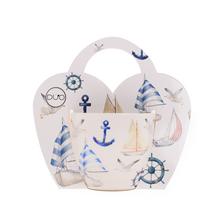 ŠÁLKA 460ml v košíku plachetnice - Šálky a keramika | FLORASYSTEM