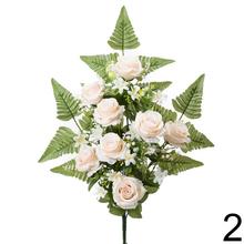 Kytica umelých ruží s listami