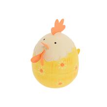 KOHÚT BIELO-ŽLTO-ORANŽOVÝ KOV 11,5*11*8CM - Kohout a slepice | FLORASYSTEM