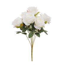 KYTICA RUŽA x7 45CM BIELA - Růže kytice | FLORASYSTEM