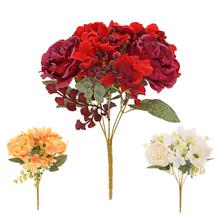 KYTICA RUŽA ANGLICKÁ, HORTENZIA, ZELEŇ MIX/3F 32CM - Růže kytice | FLORASYSTEM