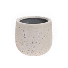 KV-33 KVETINÁČ UMELÝ KAMEŇ CREA LIME VYSOKÝ PIESKOVÝ 29x26CM - Mrazuvzdorná | FLORASYSTEM