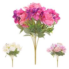 KYTICA RUŽA ĽALIA HORTENZIA x9 45CM MIX/3F - Kytice mix celorok | FLORASYSTEM