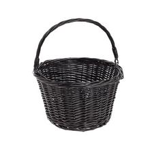 KOŠÍK prútie čierny skladaná rúčka 30x30x18/32 cm ls-231130d1 - Proutené obaly | FLORASYSTEM