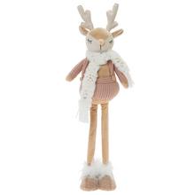 JELEŇ STOJACI RUŽ/HNE TELESK. NOHY, TEXTIL 20*13*40/59CM - Sob | FLORASYSTEM