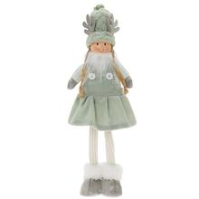 DIEVČA STOJACE MENTOL/BIE TEXTIL 16*10*41CM - Chlapec, dívka textil | FLORASYSTEM