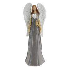 ANJEL SO SRDCOM SIV/BIE/BÉŽ POLY 8*7*21CM - FLORASYSTEM