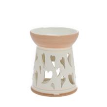 AROMALAMPA BIE/HNE  VZ. SRDCE PORCEL 12*12*14,4CM - Aromalampy | FLORASYSTEM