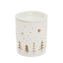 AROMALAMPA BIELA VZ. STROM PORCEL 10,5*10,5*13CM - FLORASYSTEM