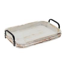 458FL/S TÁCKA HRANATÁ DREVO  S 39*25*4,5/8,5CM - Tácky a podložky | FLORASYSTEM