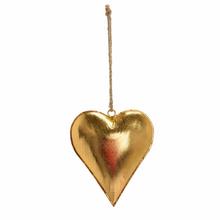 ZÁVES SRDCE ZLATÉ KOV 19*16*3CM - Srdíčka | FLORASYSTEM