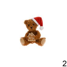 Sediaci medvedíci v čiapkach, mix farieb.