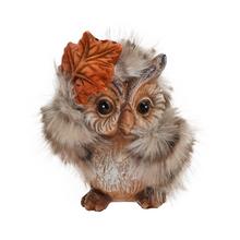 SOVA S LISTOM SIV/ORA POLY 6*5*7,5CM - Figurky keramické | FLORASYSTEM