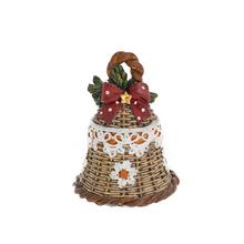 ZVONČEK VZ. PRÚTIE HNE/ČER/BIE POLY 9*9*12CM - Rolničky a zvonky | FLORASYSTEM