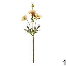 Umelé kvety maky v mixe farieb.