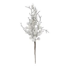 KONÁR BIELE BOBULE ZASNEŽ. 40CM - Bobule bílé | FLORASYSTEM