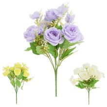 KYTICA RUŽA, DROB.KVETY, ZELEŇ ,MIX/3F 31CM - Růže kytice | FLORASYSTEM