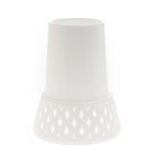 X066 VÁZA AŽUR BIELA 25CM - Vázy hřbitovní | FLORASYSTEM