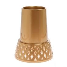 X066 VÁZA AŽUR ZLATÁ 25CM - FLORASYSTEM