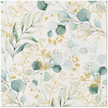 AAND007400 SERVÍTKY 40x40cm/12ks Airlaid Golden Eucalyptus - Ubrousky | FLORASYSTEM