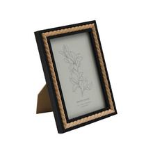 FOTORÁMIK čierny s korálkami 12,5x17,5cm  - FLORASYSTEM