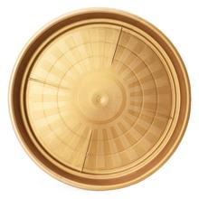 098 MISKA JAWNA ZLATÁ 22CM - Miska okrúhla pod kvetináč | FLORASYSTEM