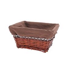 PRÚT. KOŠÍK OBDĹŽNIK TM.HNEDÝ TM.HNEDÁ LÁTKA 28x23x15CM - Koše, košíky s plátnem | FLORASYSTEM