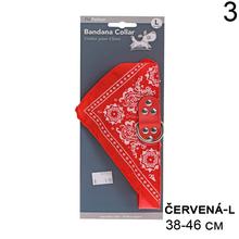 Obojok pre zvieratká šatka v červenej farbe