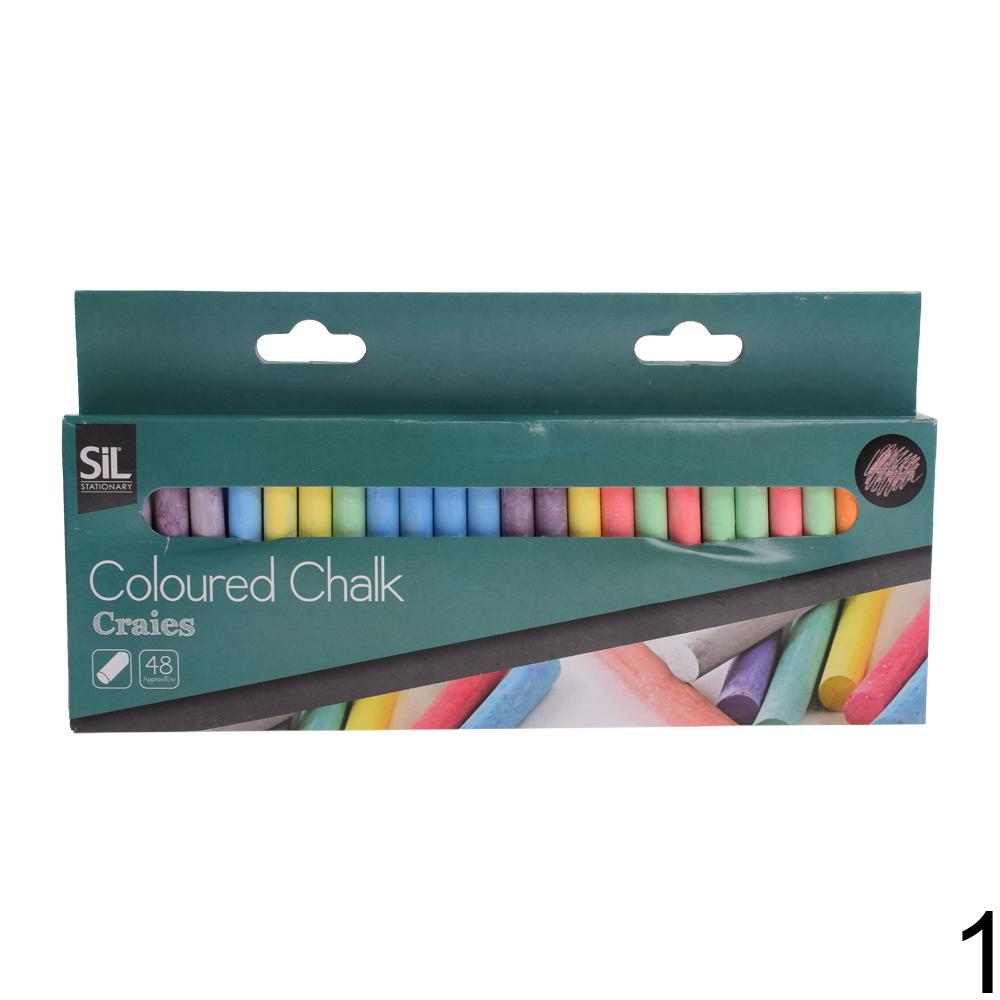 Sada barevných kříd 48ks