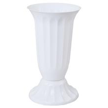 061 VÁZA UH VRÚBKOVANÁ 22 BIELA/22xV46CM/ - FLORASYSTEM