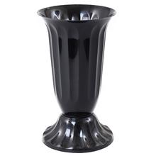 060 VÁZA UH VRÚBKOVANÁ 27 ČIERNA - FLORASYSTEM