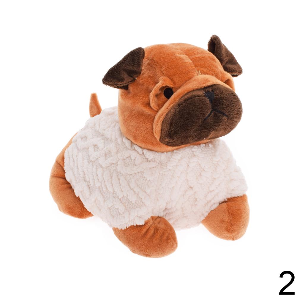 Plyšová zarážka dveří ve tvaru pejska.