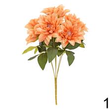 Umelé kvety - kytička s dahlia v mixe farieb.