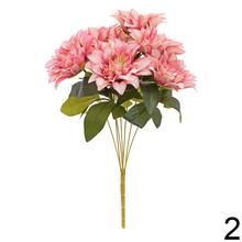 Umelé kvety - kytička s dahlia v mixe farieb.