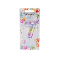 SVIEČKA č7 tortová 6cm  - FLORASYSTEM