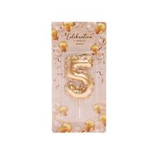 SVIEČKA číslo zlatá 5 - FLORASYSTEM