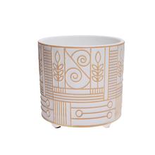 OBAL BIELA/ZLATÁ NA NOHE 13,5XV13,5CM  - Obal vzorovaný | FLORASYSTEM