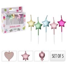 SVIEČKY party 5ks modré SS37400190 - FLORASYSTEM