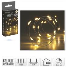 LED SVETIELKA /40 /na drôtiku/bater. 195cm /WW/ind/timer//AX9731110 - FLORASYSTEM