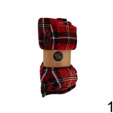 Vianočný prehoz v károvanom vzore