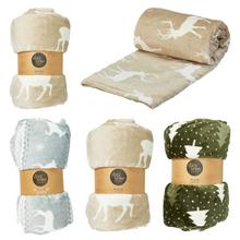 PLÉD vian flanel 200x150cm 3ASS AAE823460 - Ubrus, polštář, deka | FLORASYSTEM